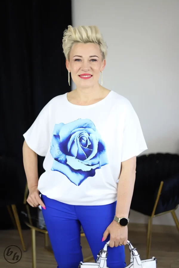 Bluzka damska róża- chaber