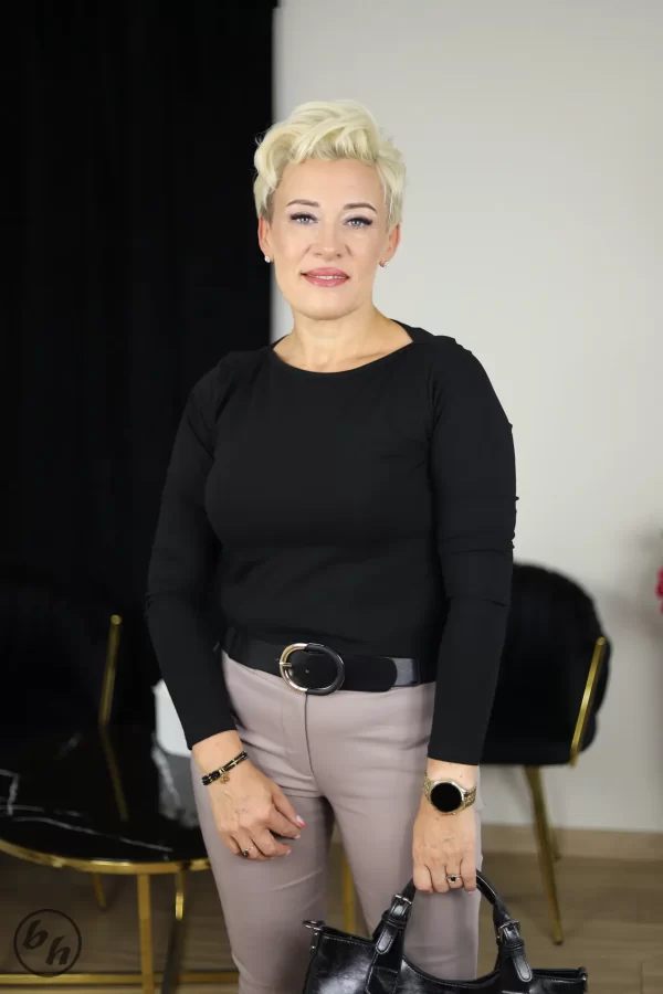 Bluzka Milan łódka- czarna
