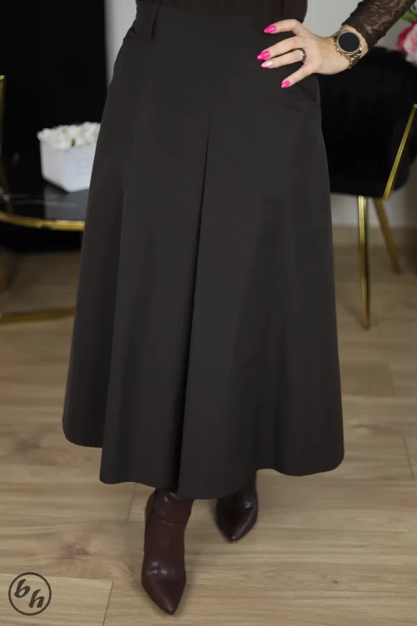 Spódnica prochowiec- czekoladowa