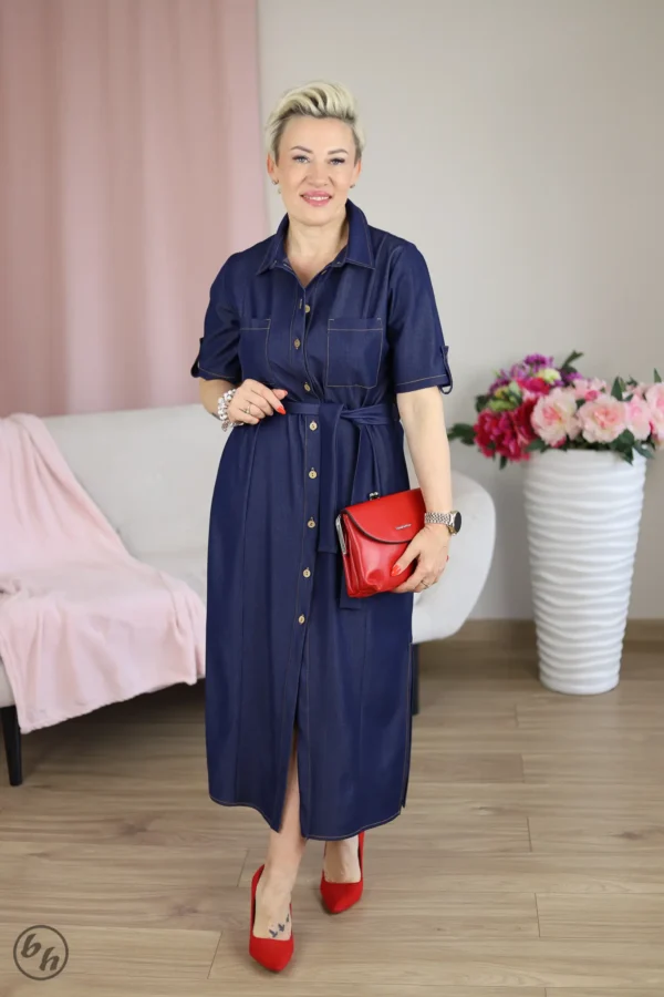 Sukienka midi- jeans