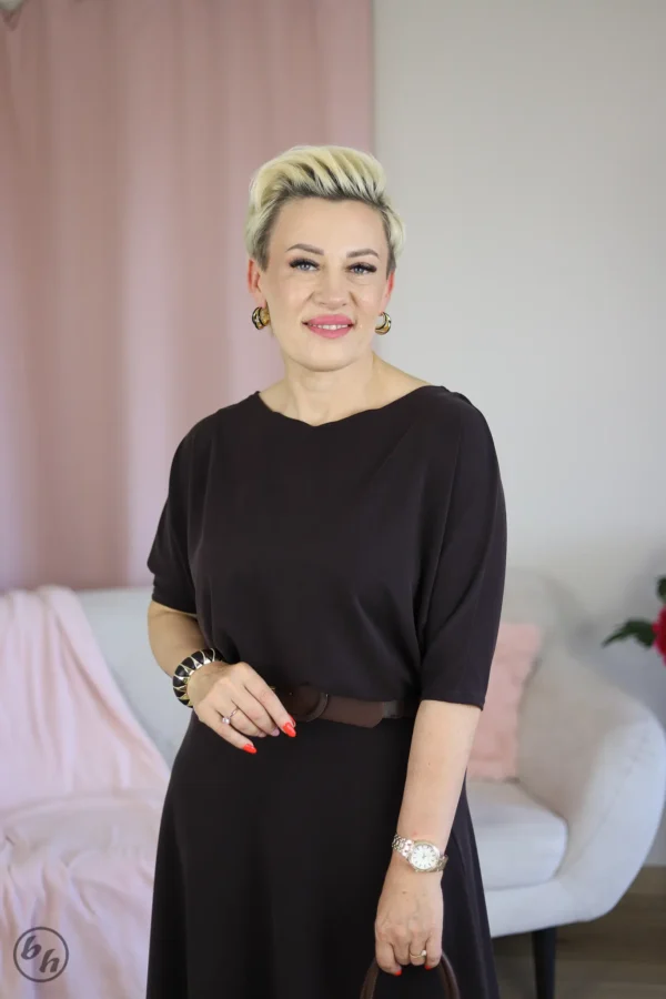 Bluzka damska masełko- czekoladowa