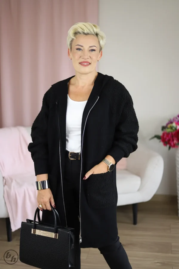 Kardigan bukla- czarny